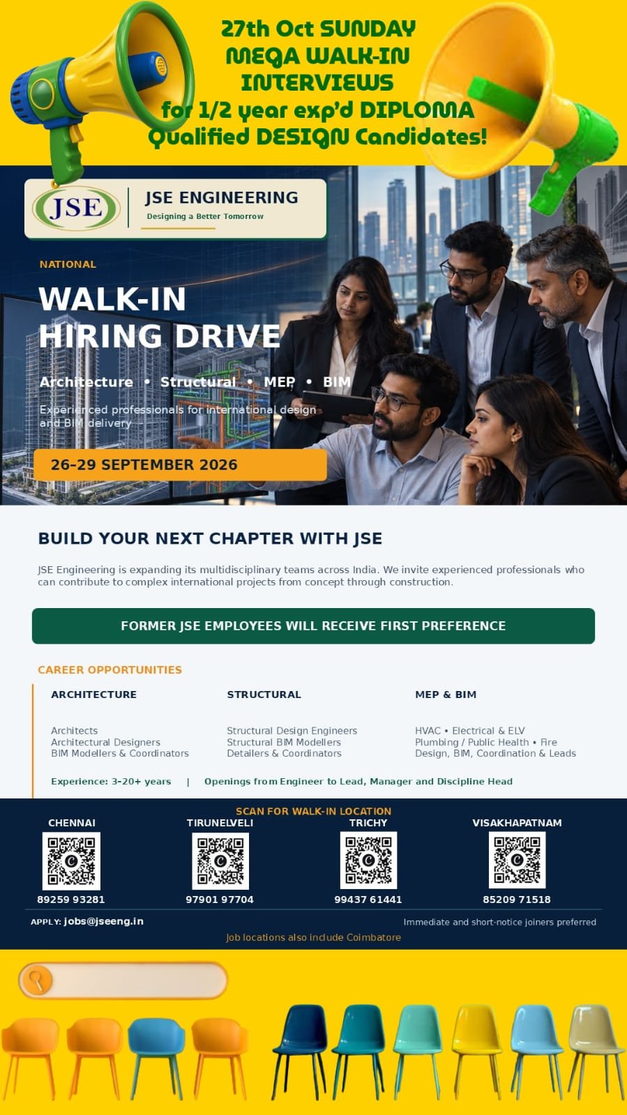 Walk in interview
