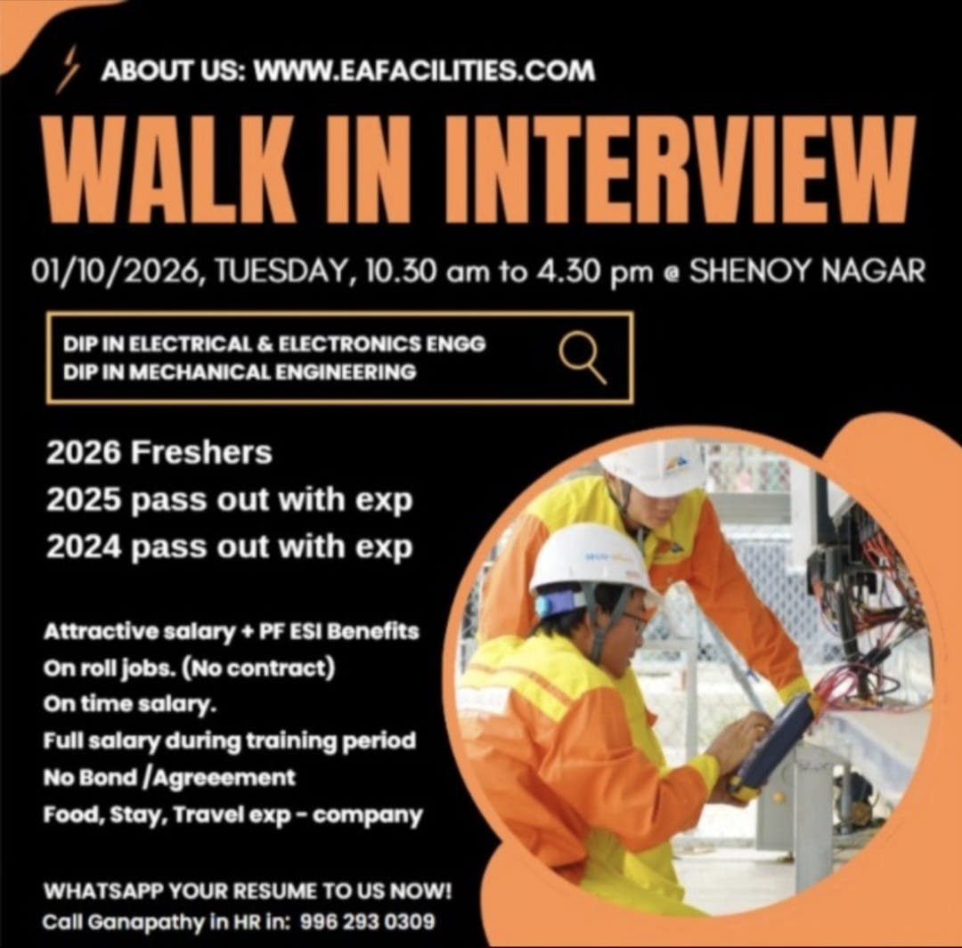 Walk in interview